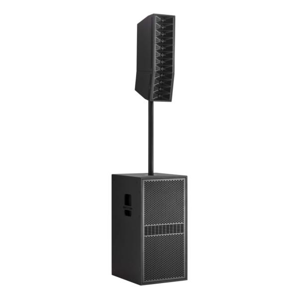 Audiophony MOJO Signature système son colonna actif amplifié avec un caisson 2×12", une colonne médium 3×5" et des hautes fréquences 12×1" avec pavillon + mixer avec DSP + Bluetooth 5.0 TWS